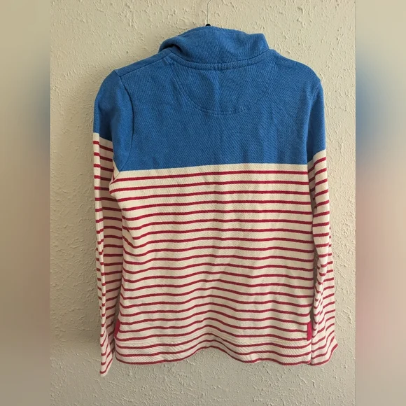 Joules Red & White Spirited Pullover Sweatshirt - Picture 7 of 7